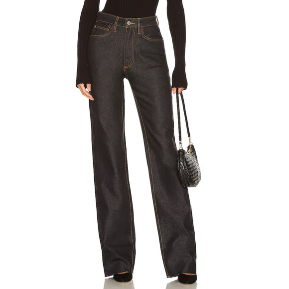 WE Wore What High Rise Dad Jeans Black Denim Size 32 NWT - Picture 1 of 13